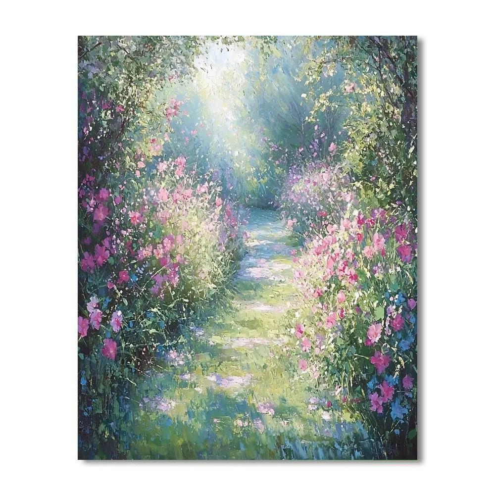 Claude Monet Inspired Victorian Garden Dreamscape  Paint By Numbers