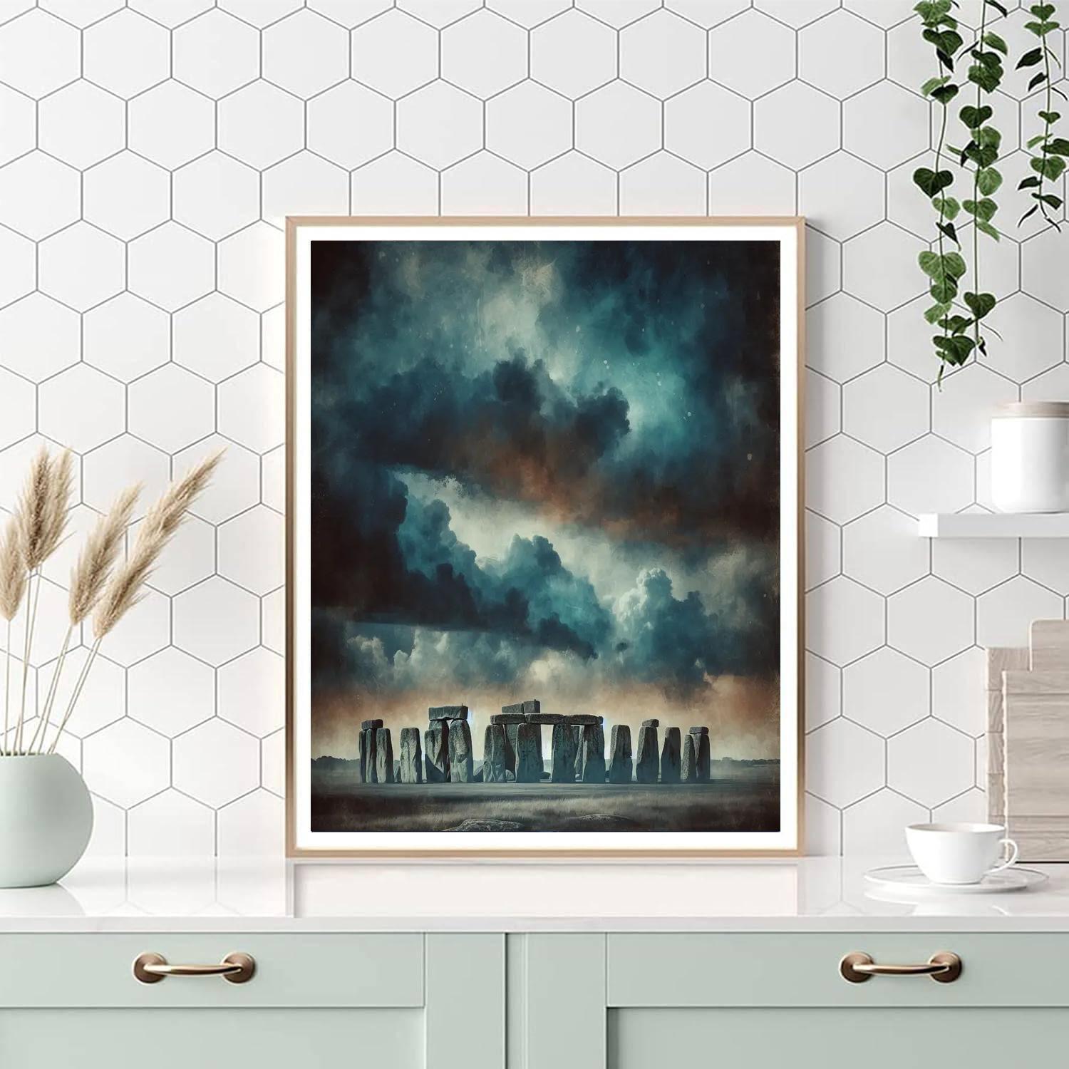 Timeless Stonehenge Mystery Painting By Numbers Kit