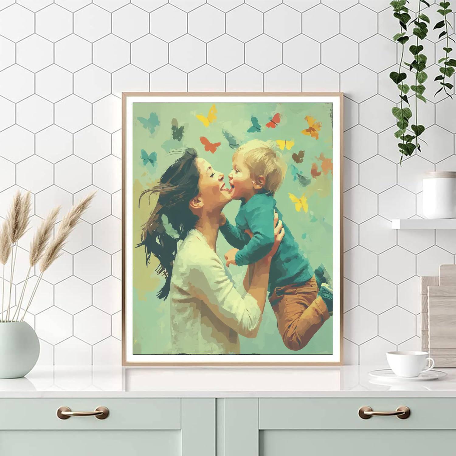 The Butterfly Kiss DIY Paint By Numbers