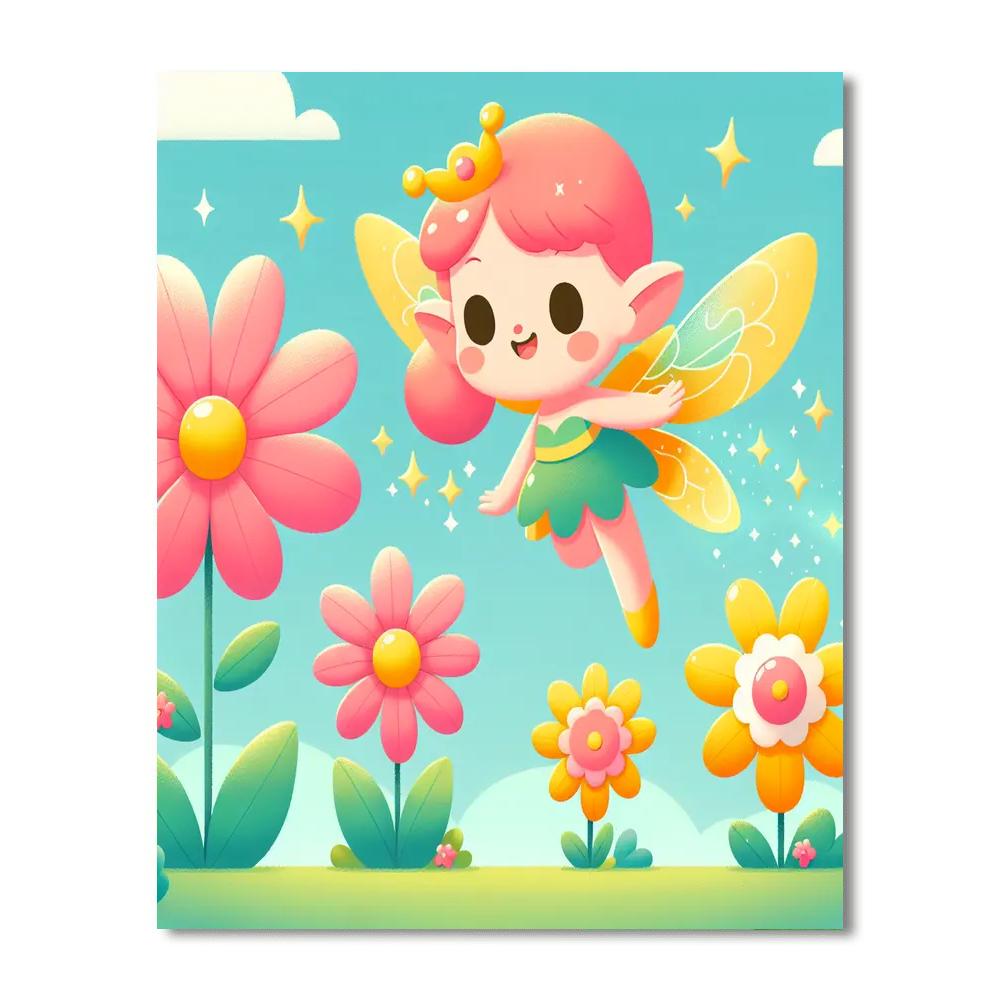 Magic Garden Fairy Paint By Numbers