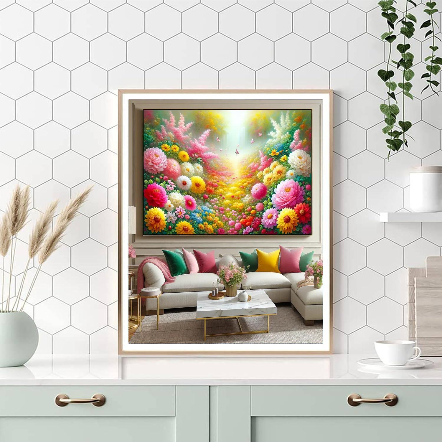 Fantasy Floral Dreams Paint By Numbers Art