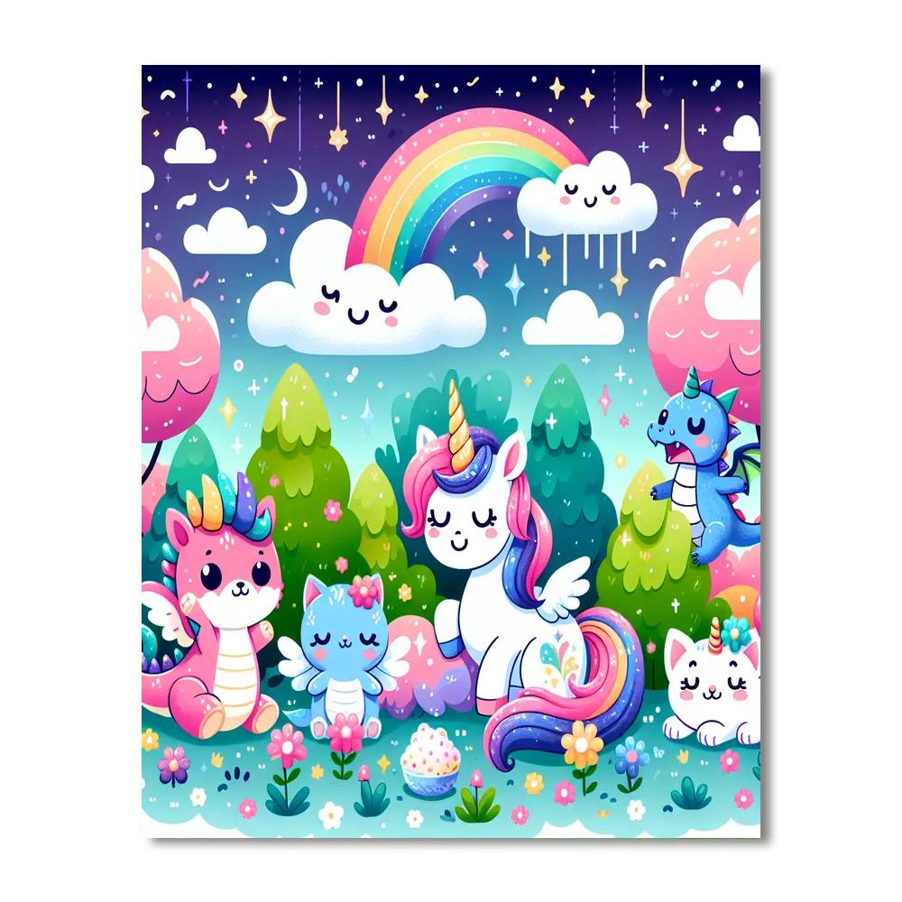 My Dream Animal Friends Numbered Painting Kits