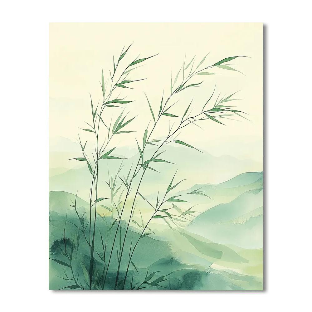 Zhao Mengfu Inspired Whispers Of The Bamboo Grove  Paint By Color