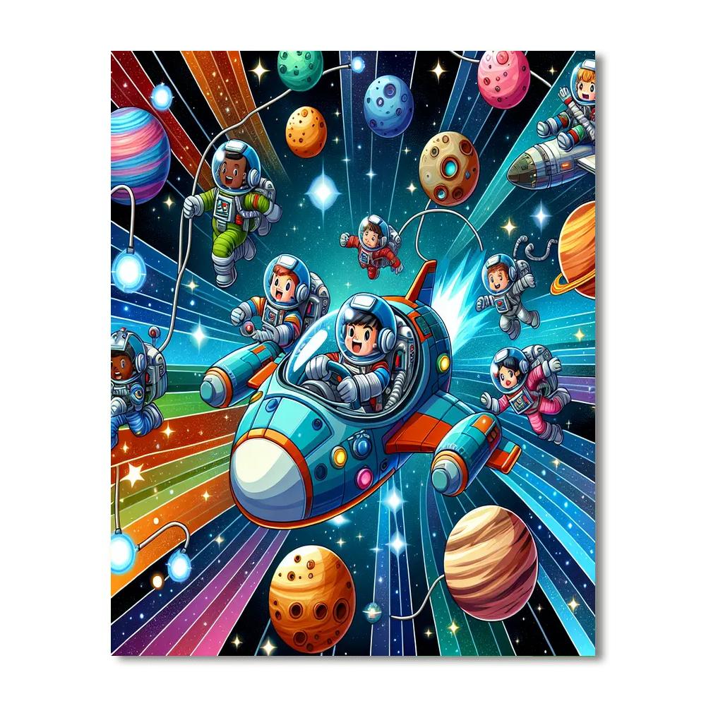 Galactic Heroes Mission Painting Number Kit