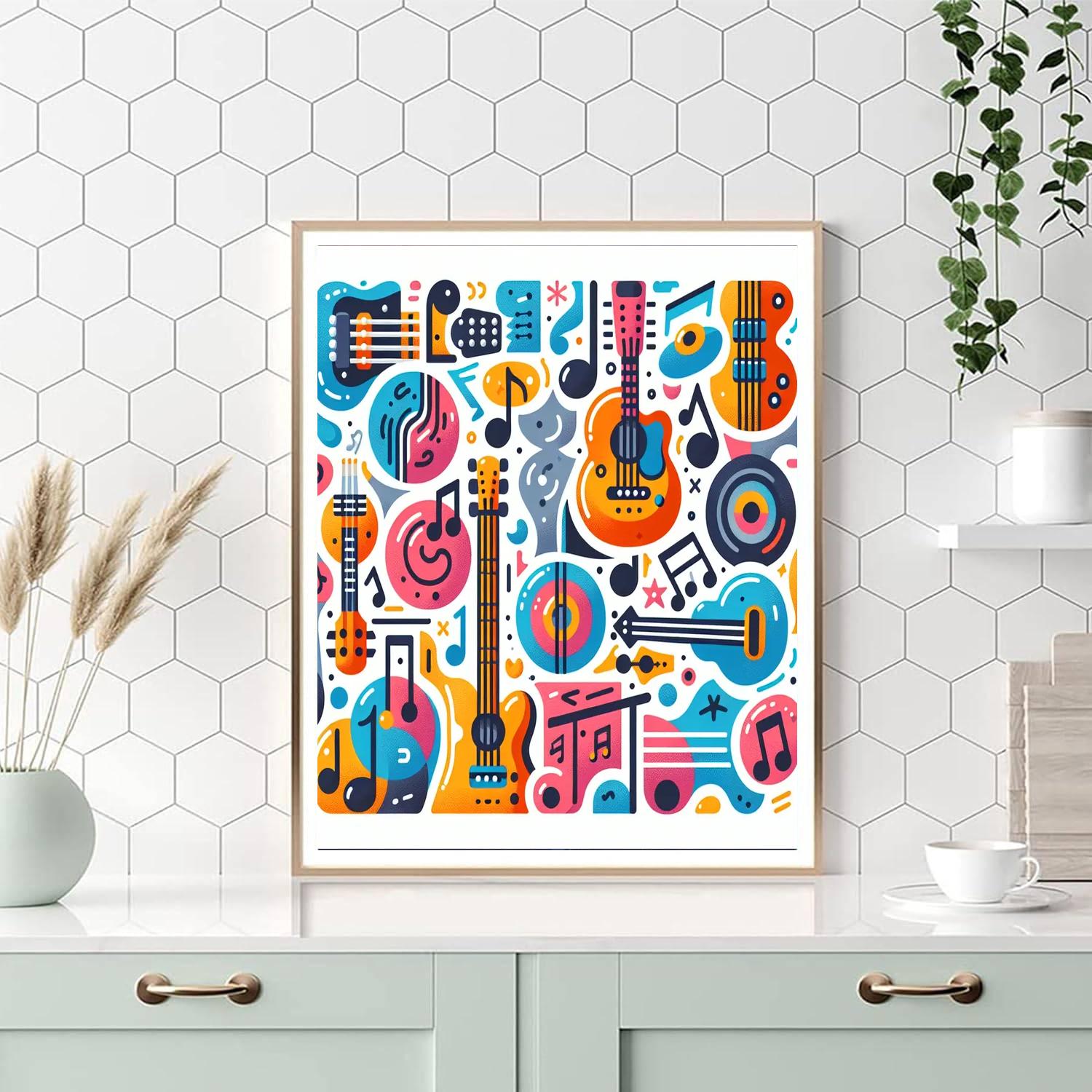 Guitar Heroes Painting Number Kit