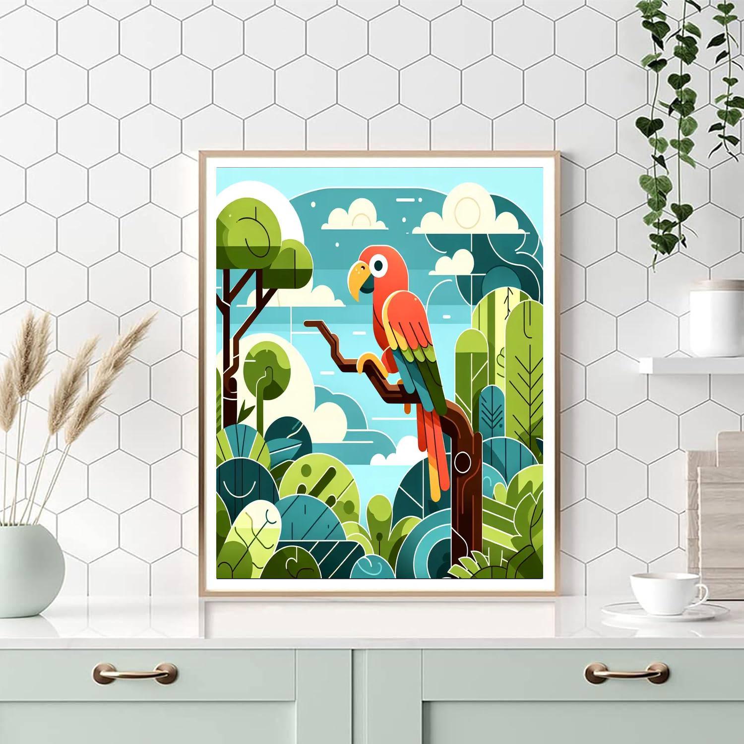 Tropical Safari Numbered Painting Kits