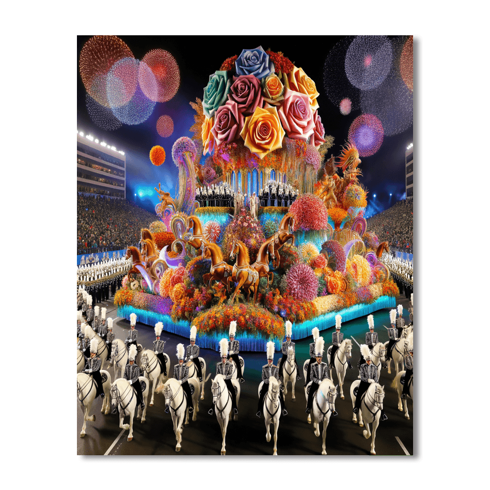 The Rose Parade - Pasadena, California Paint By Color