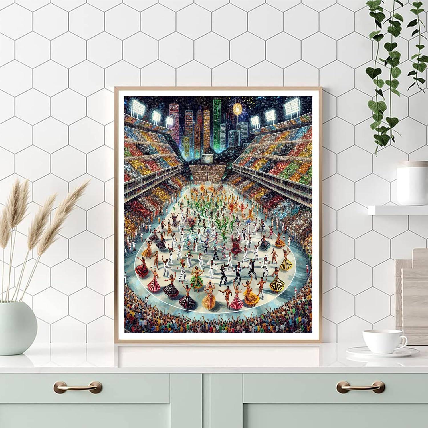 Samba Parade At Sambadrome - Brazil DIY Paint By Numbers