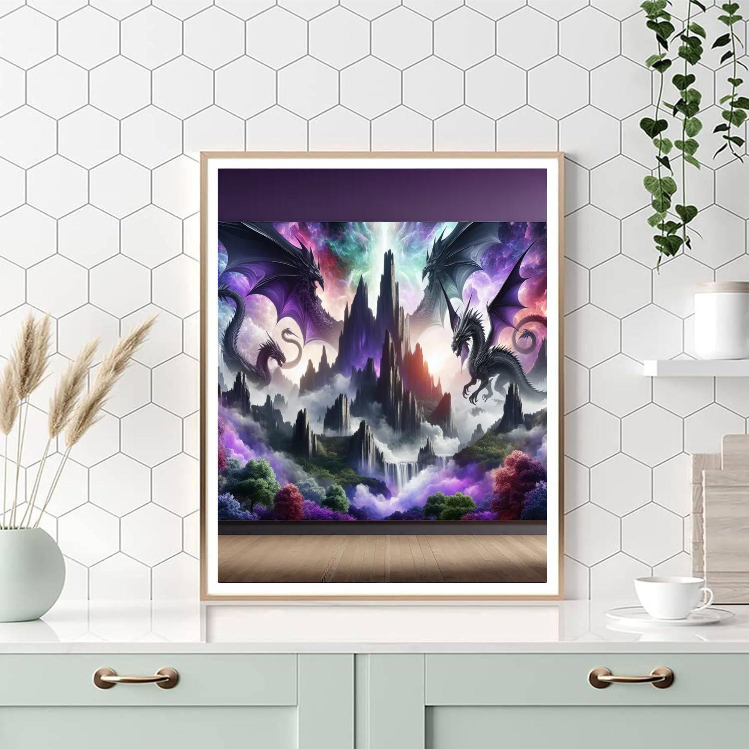 Dragon Mystical Realm DIY Paint By Numbers