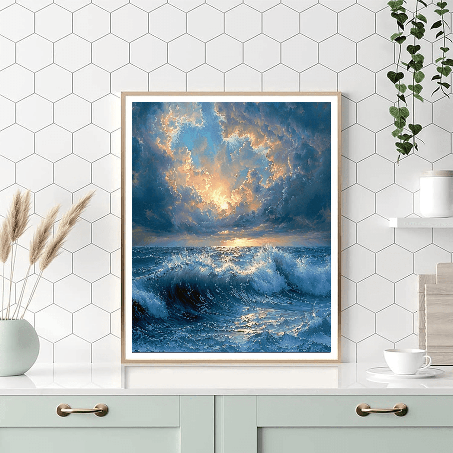 Rembrandt Inspired Baroque Ocean Majesty - DIY Painting By Numbers Kit
