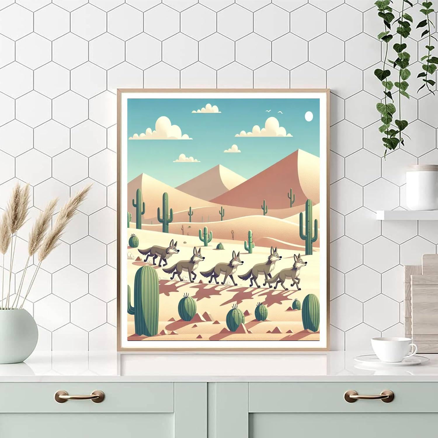 Curious Coyotes Numbered Painting Kits