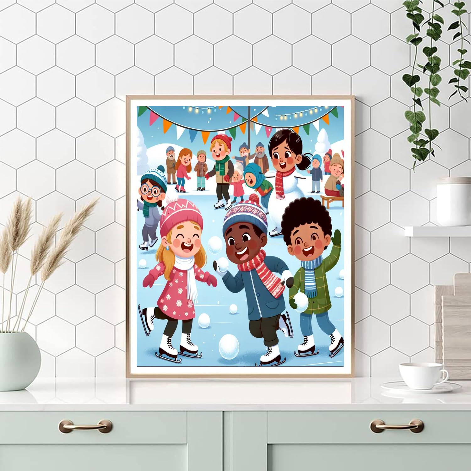 Winter Carnival Delight Number Painting