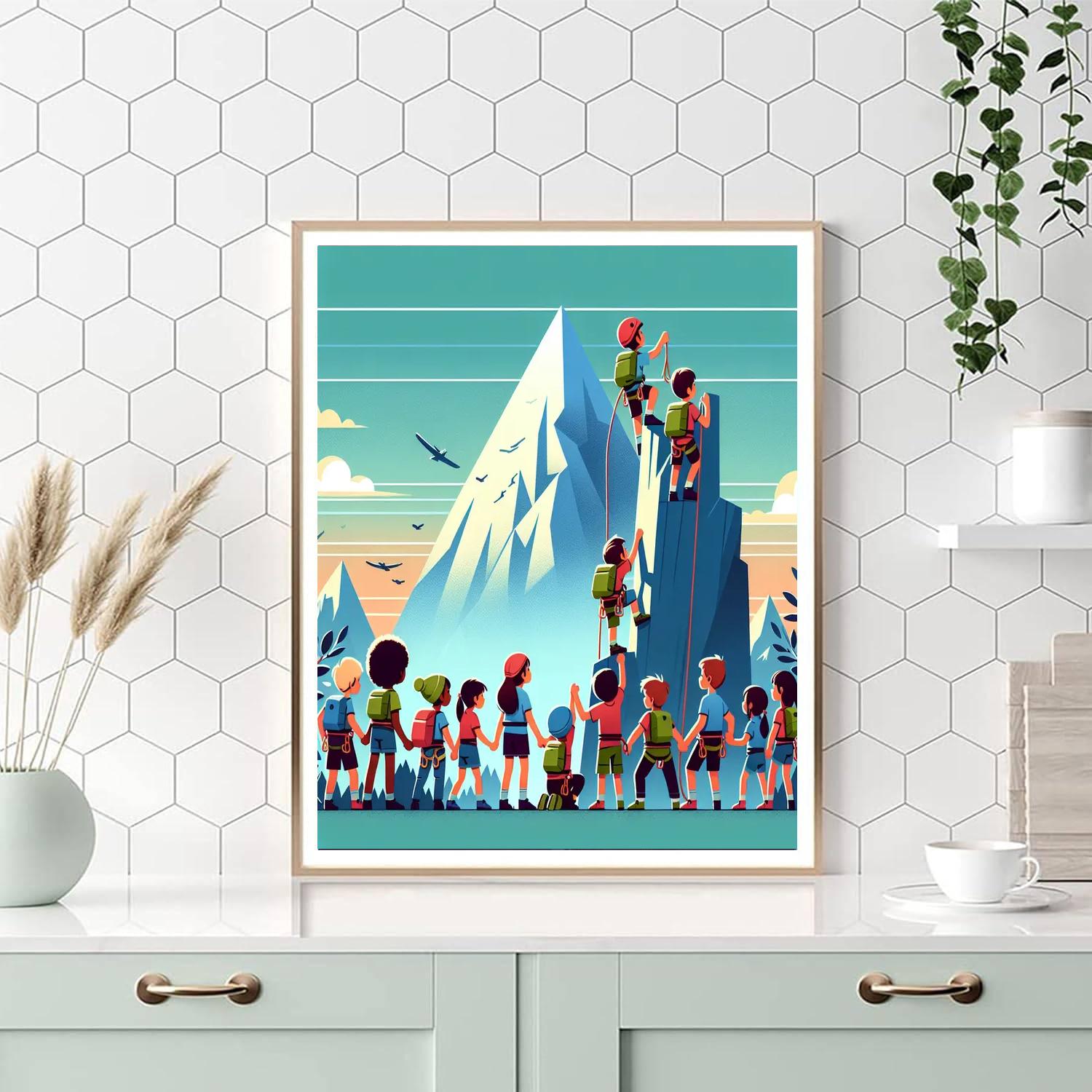 Mountain Peak Pioneers Numbered Painting Kits