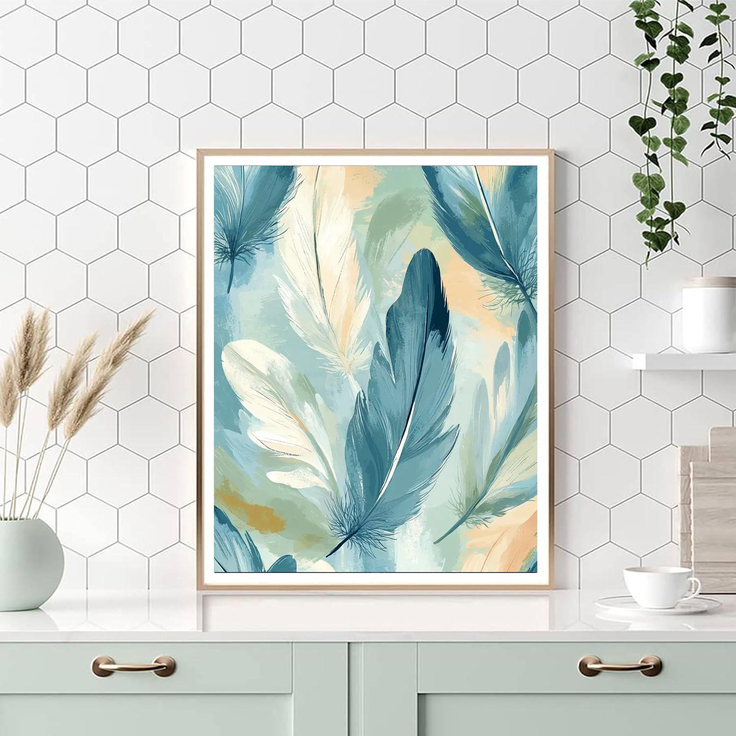 Leonardo Da Vinci Inspired Symphony Of Feathers  Paint By Numbers Art