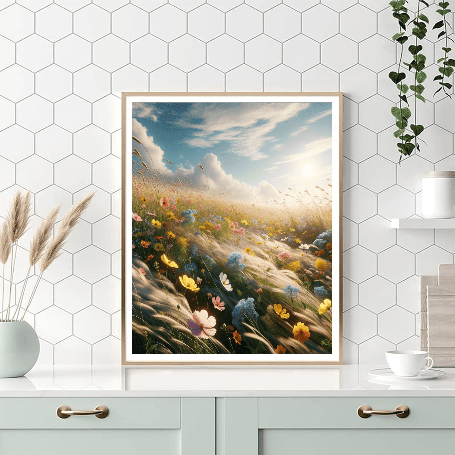 Serenity In The Wildflowers Painting Number Kit