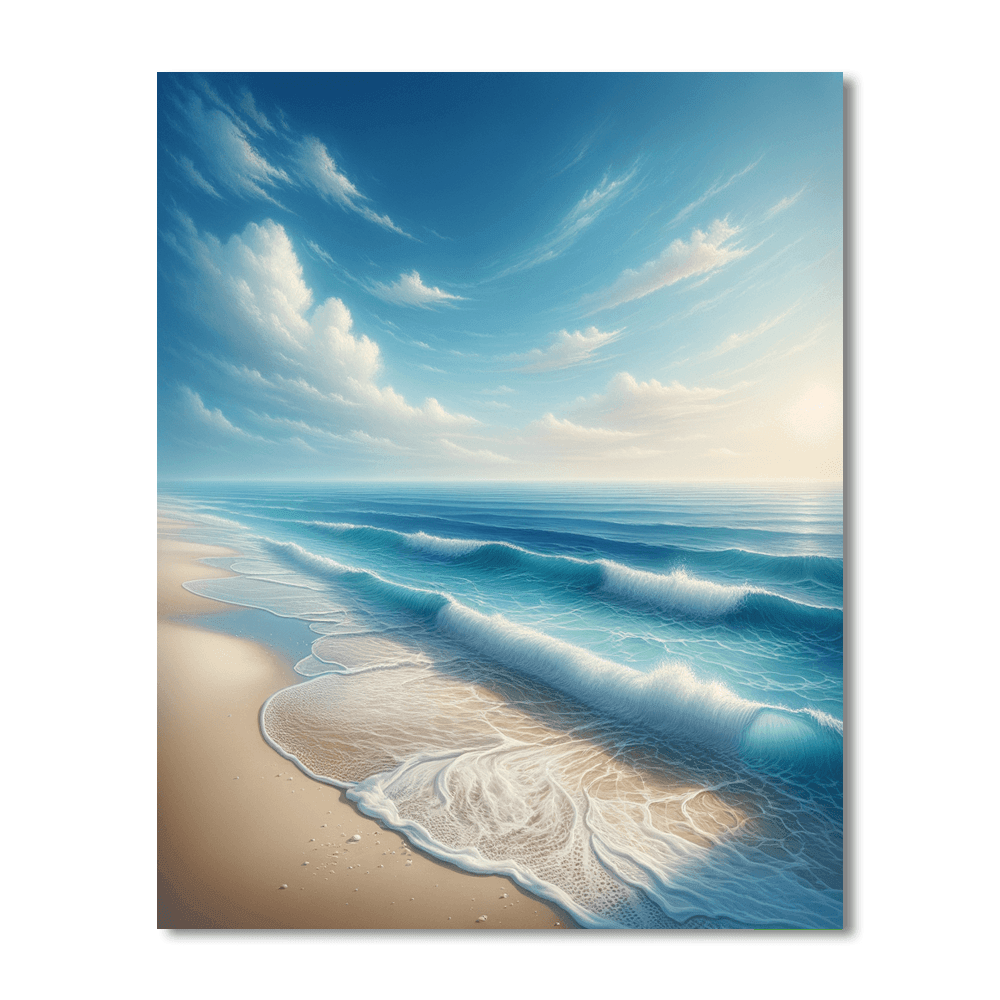 Serenity Of The Ocean Waves Paint By Color