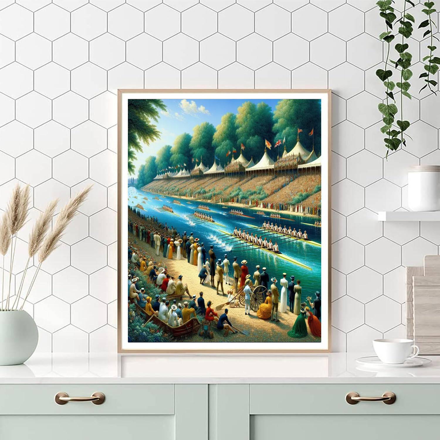 Henley Royal Regatta - United Kingdom Painting By Numbers Kit