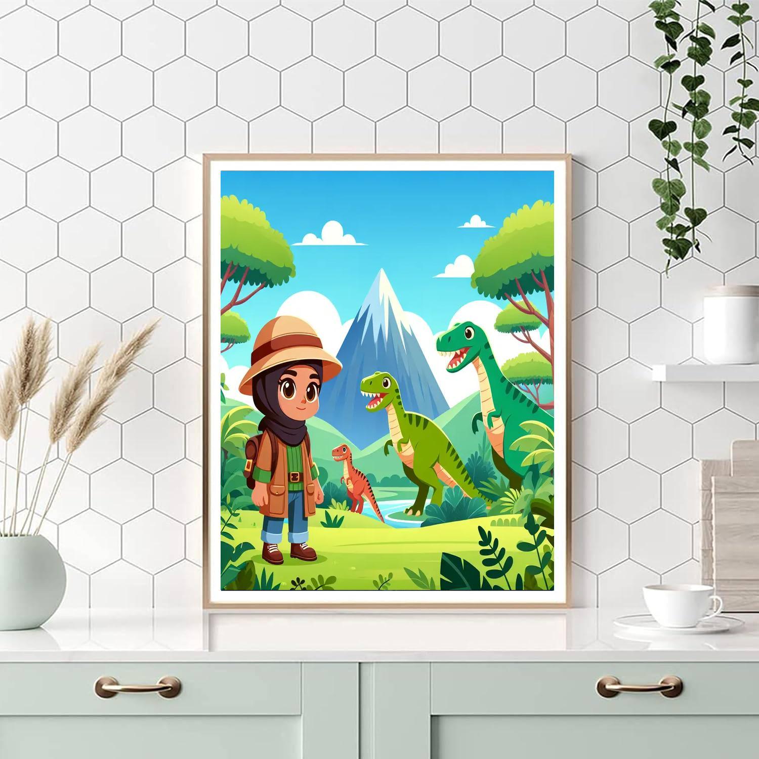 Prehistoric Jungle Expedition Paint By Number