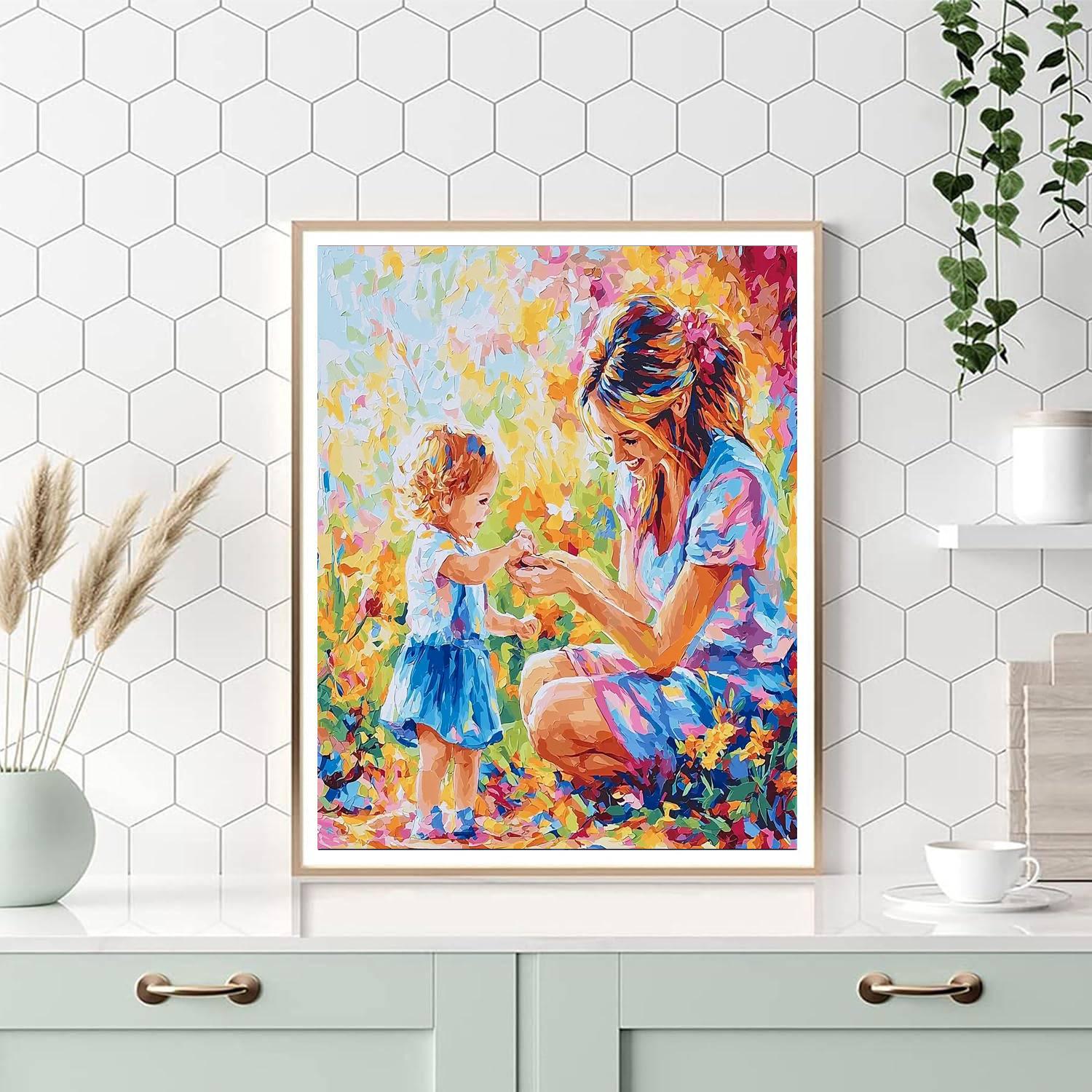 Mom's Gentle Guidance Painting Number Kit