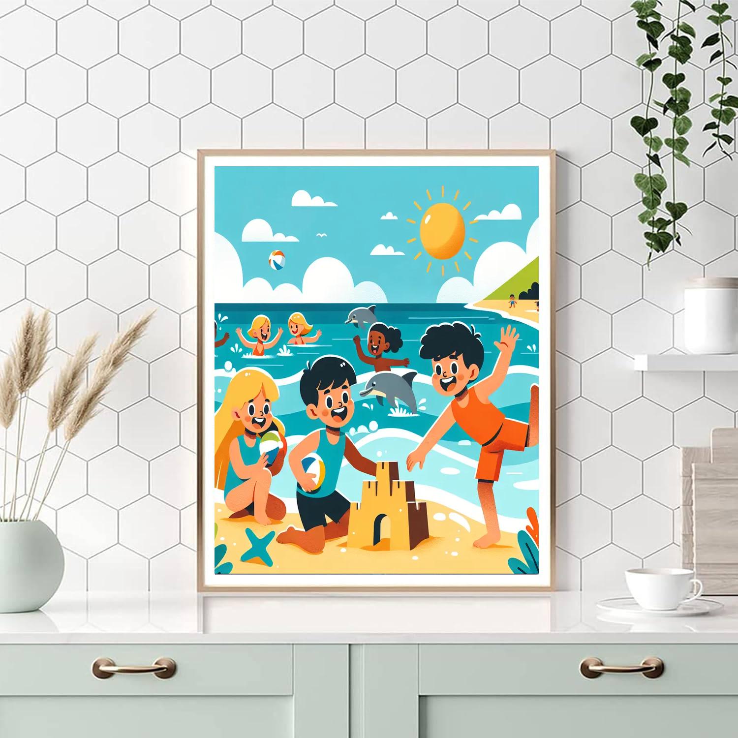 Adventure At The Seaside Paint By Numbers