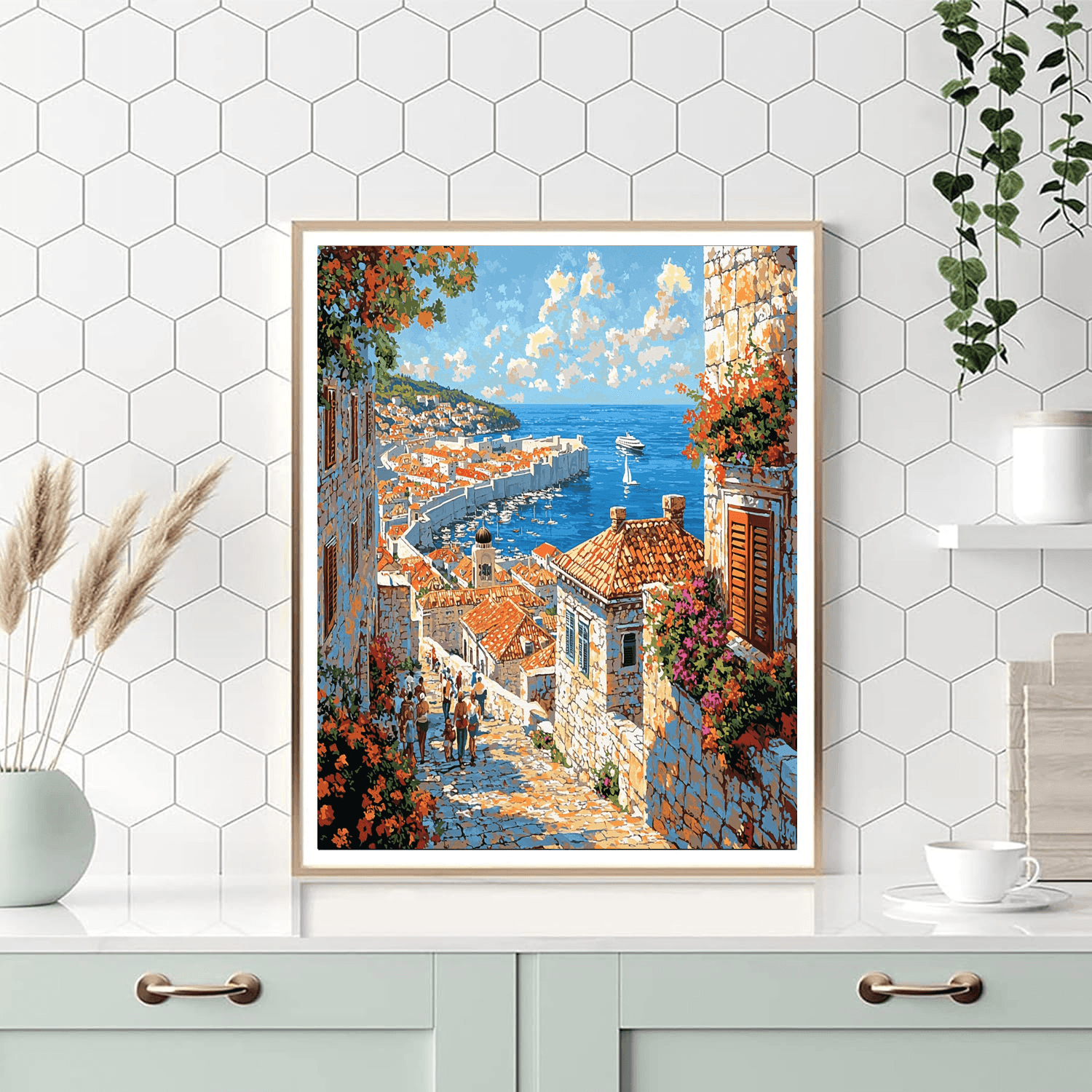 Dubrovnik Old Town - Dubrovnik, Croatia Numbered Painting Kits