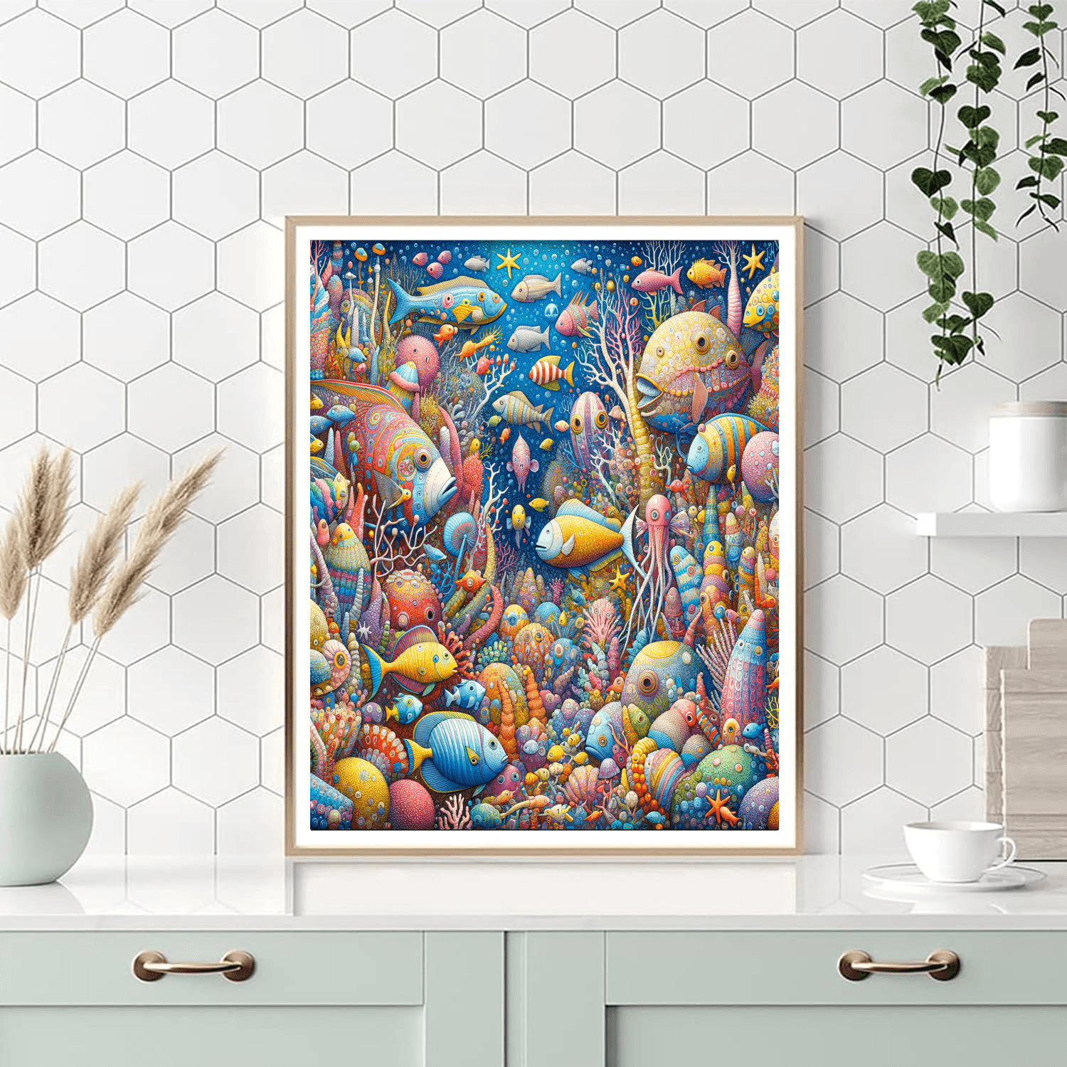 Enchanted Underwater Realm Paint By Numbers Art