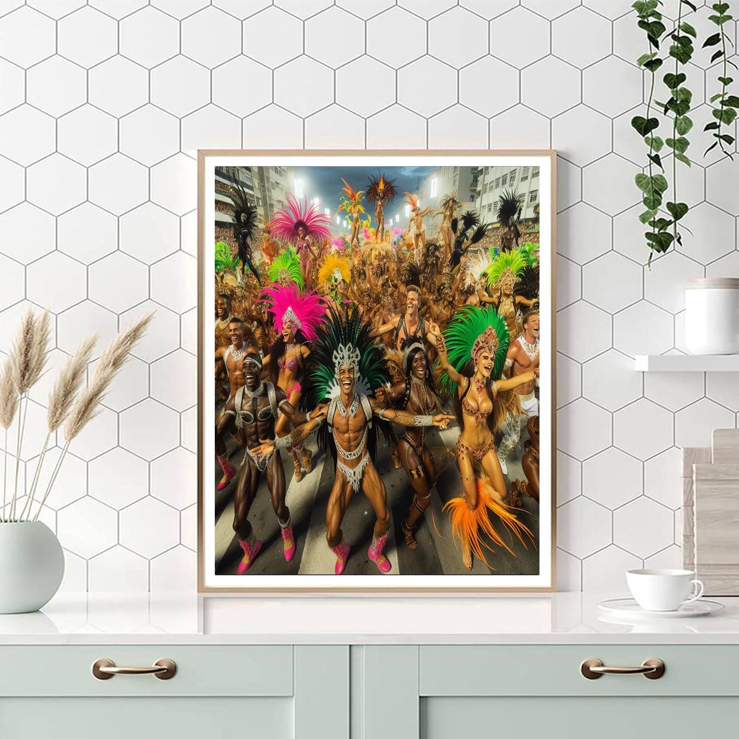 Carnival Of Bloco - Brazil Numbered Painting Kits