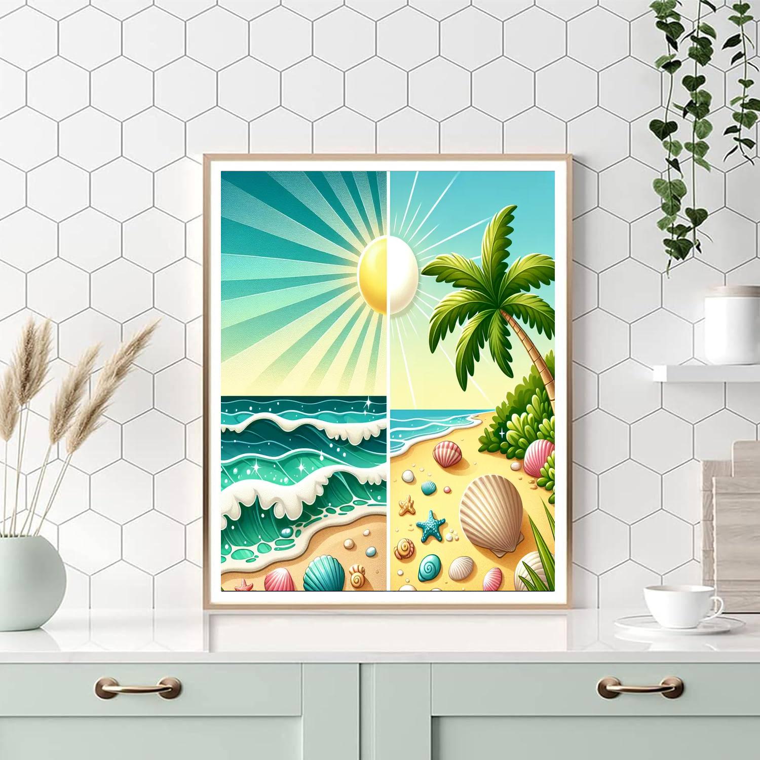 Breezy Beach Paint By Numbers Art