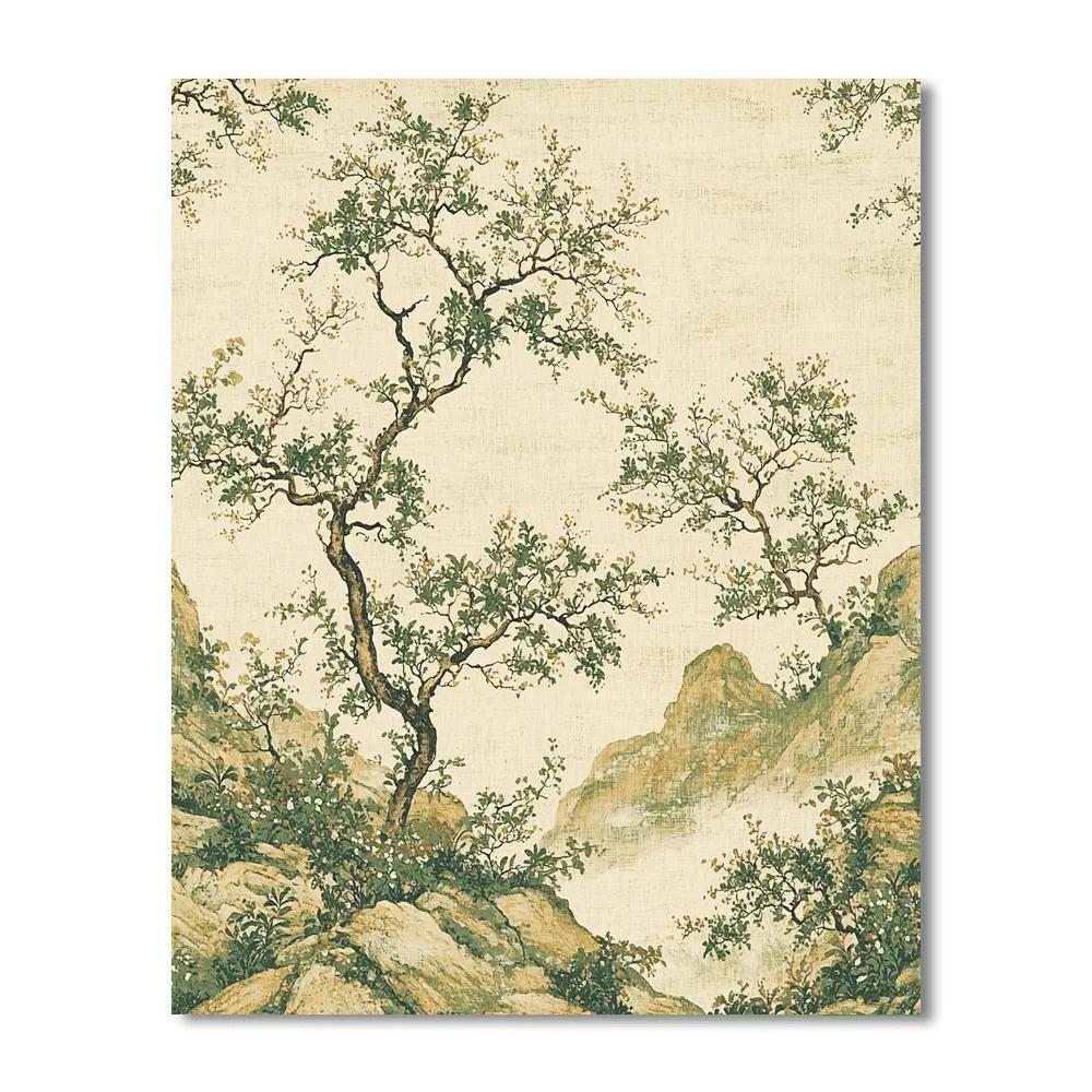 Zhao Mengfu Inspired Essence Of Subtle Patterns  Paint By Color