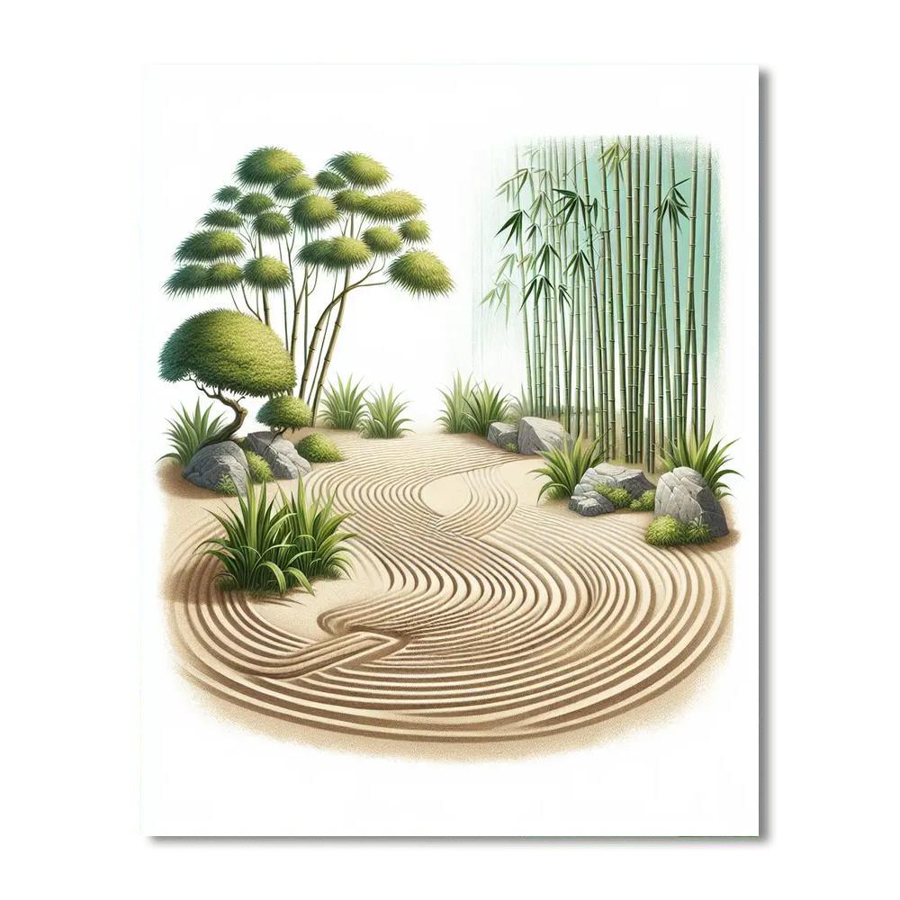 Peaceful Zen Retreat Paint By Number