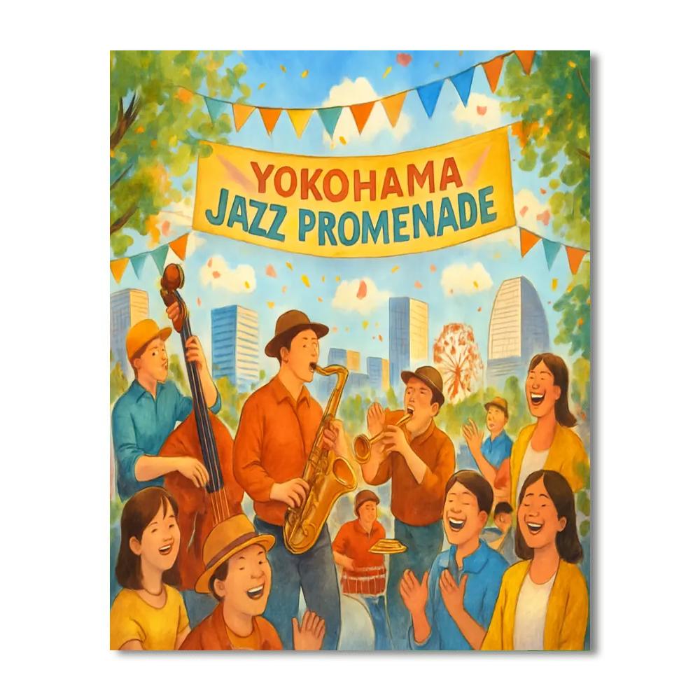 Yokohama Jazz Promenade Painting Number Kit