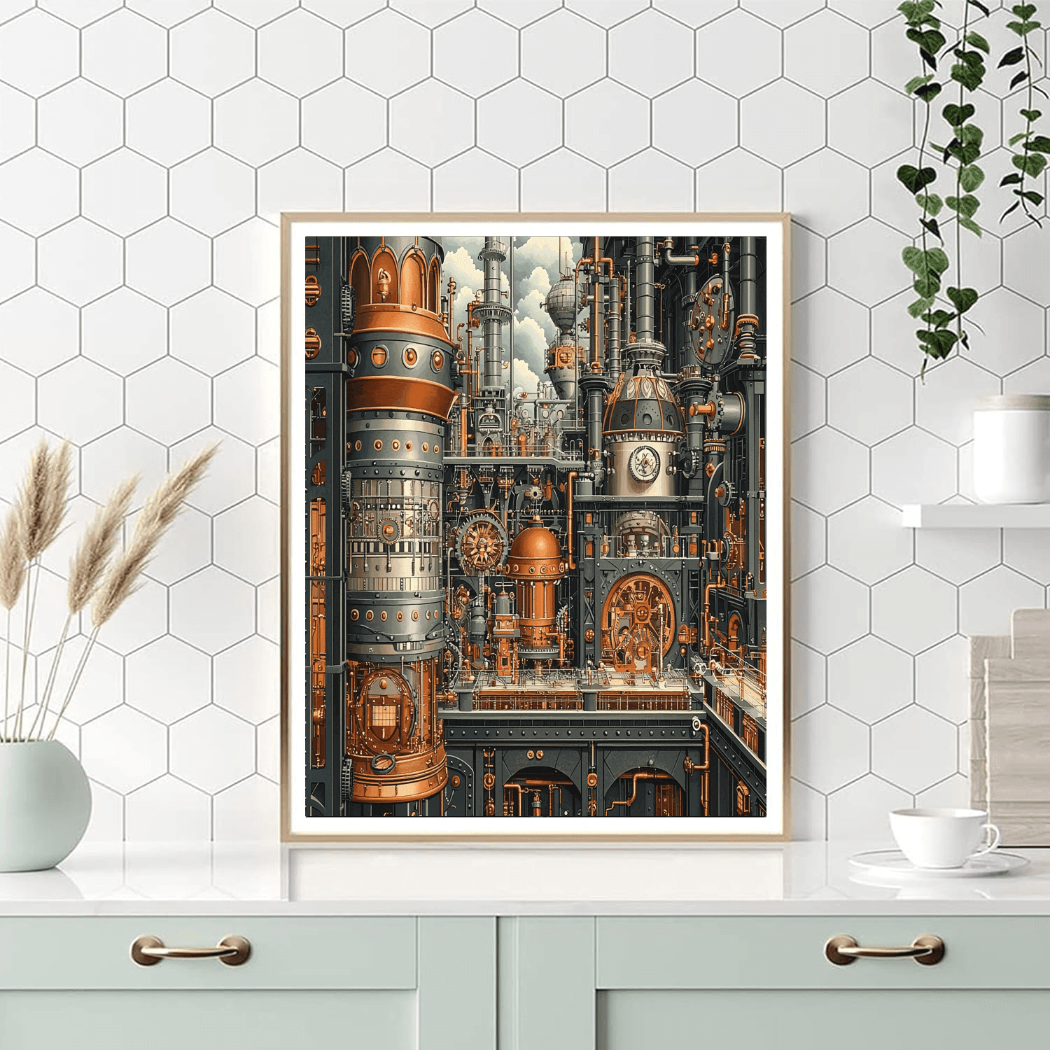 Gustave Doré Inspired Industrial Revolution Marvels  Paint By Color