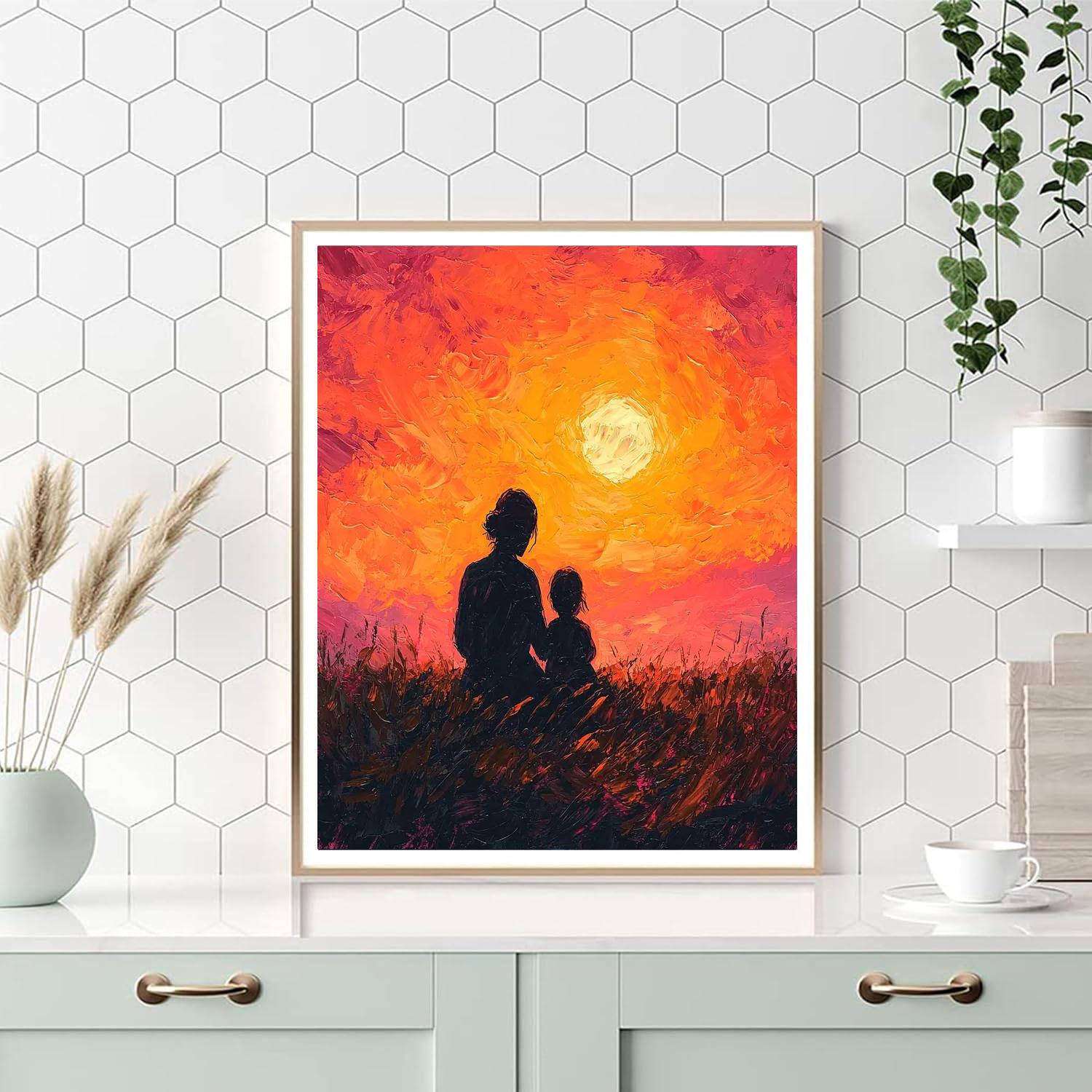 Embracing Sunset Paint By Numbers Kits