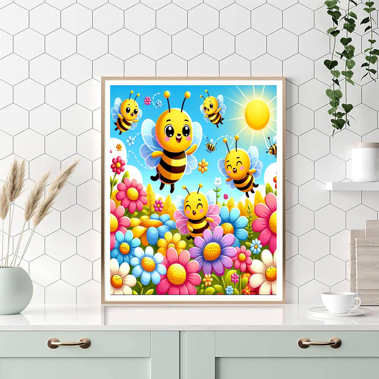 Dancing Honey Bees Paint By Numbers Kits