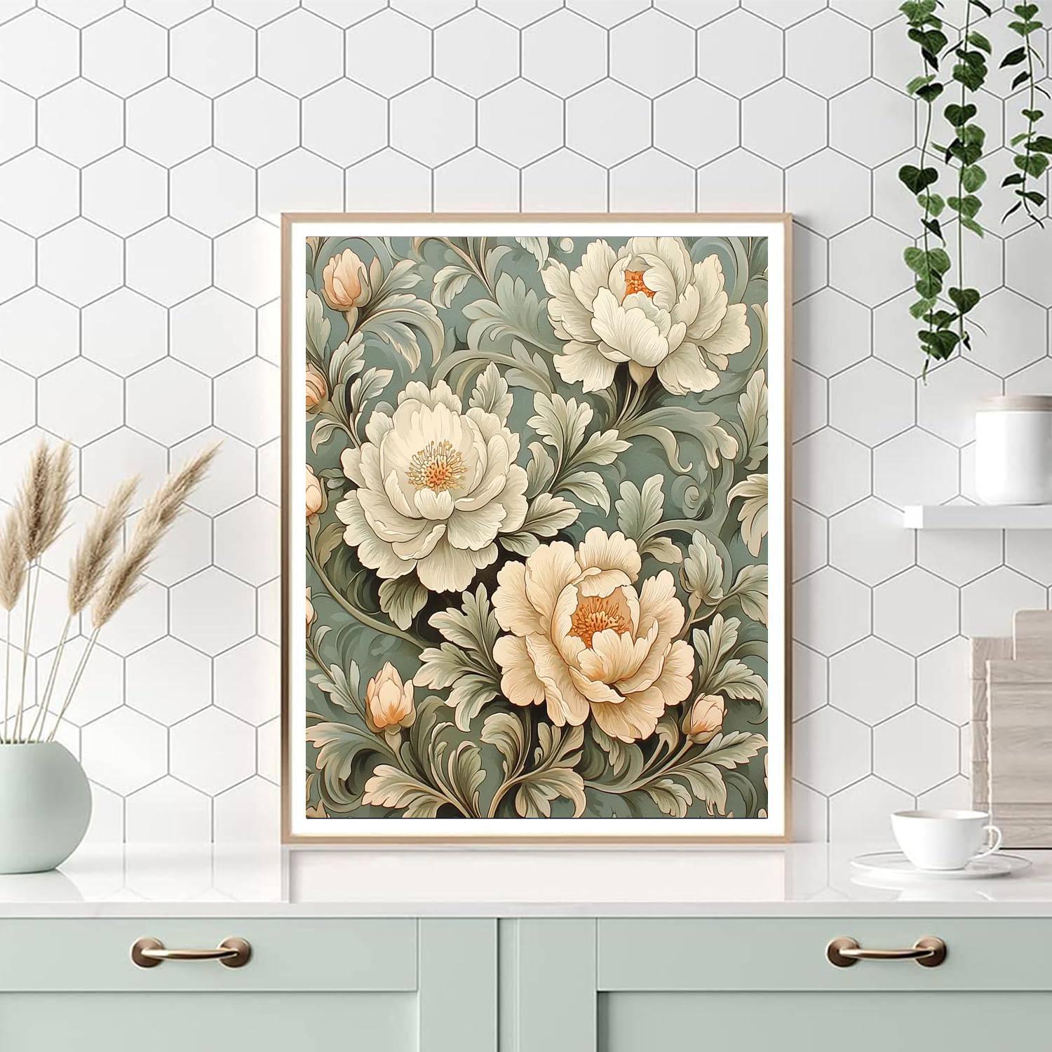 Alphonse Mucha Inspired Serenity In Patterns  Paint By Numbers Kits