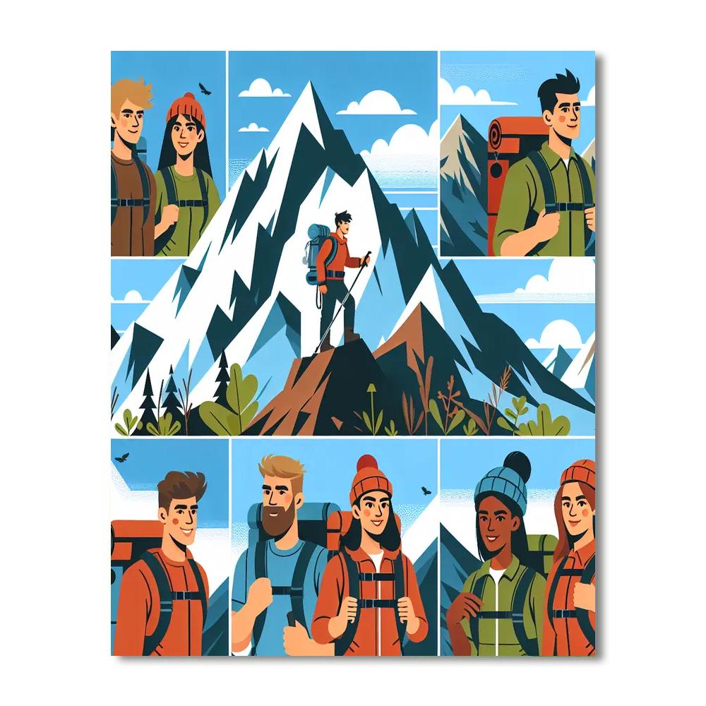 Mystic Mountains Expedition DIY Paint By Numbers