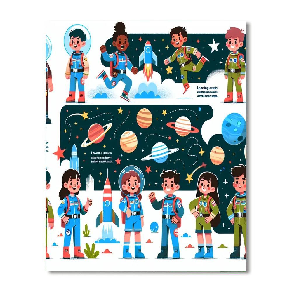 Space Ranger Missions Numbered Painting Kits