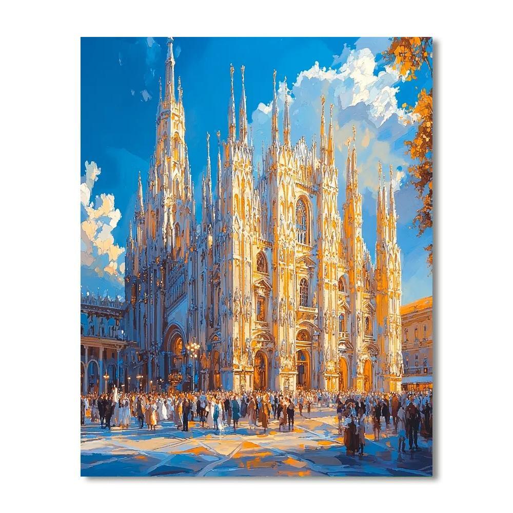 Milan Cathedral - Italy Numbered Painting Kits