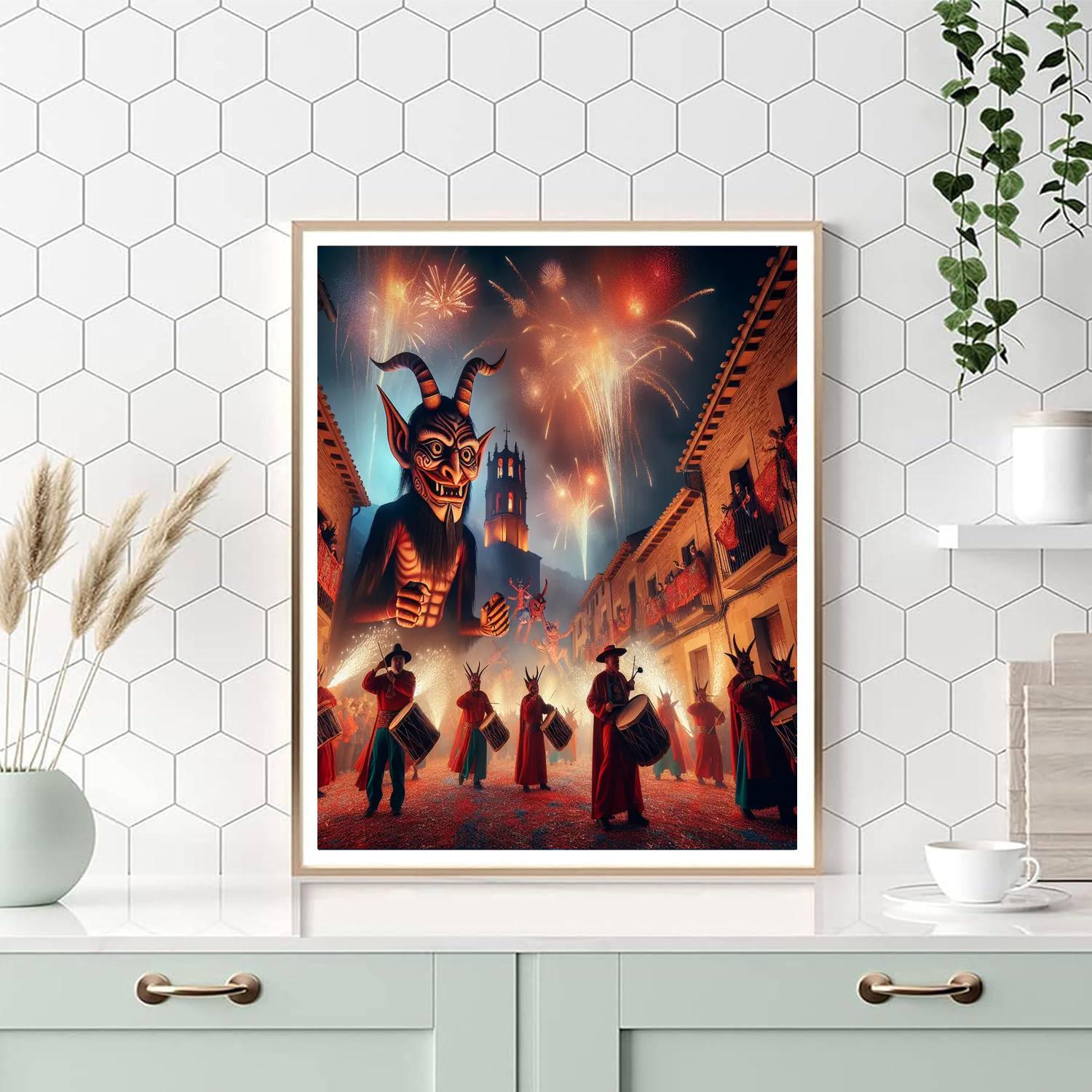 Patum De Berga - Spain Paint By Numbers Art