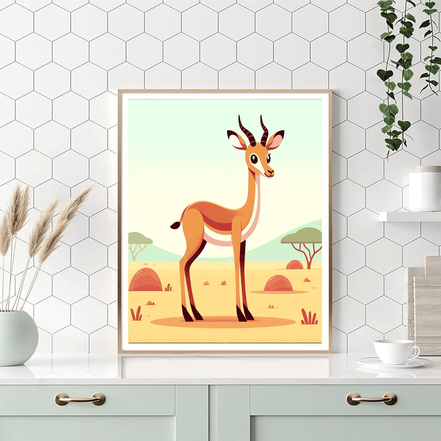 Inquisitive Impala Number Painting