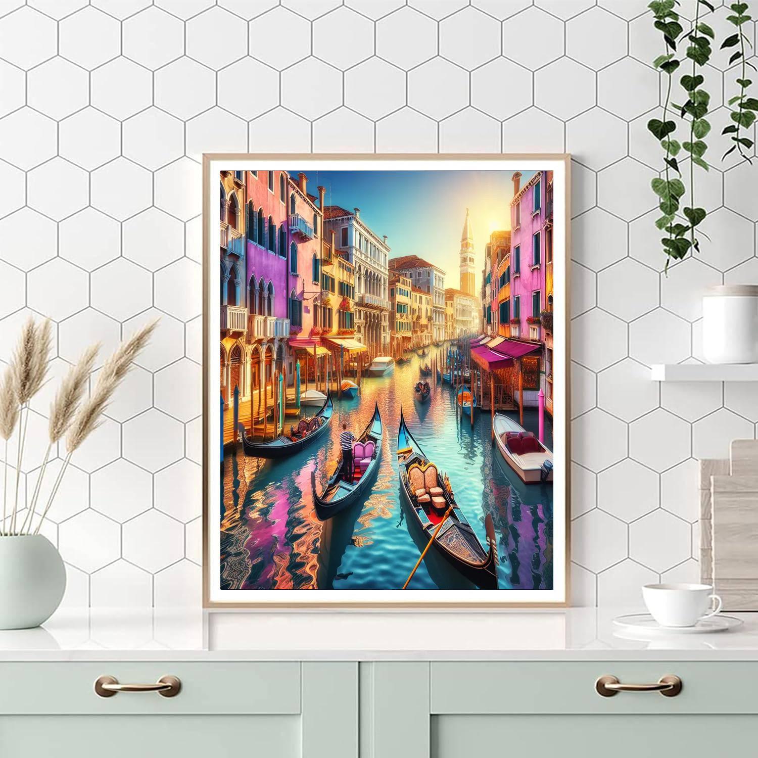 Venetian Waterways Delight Paint By Numbers Kits