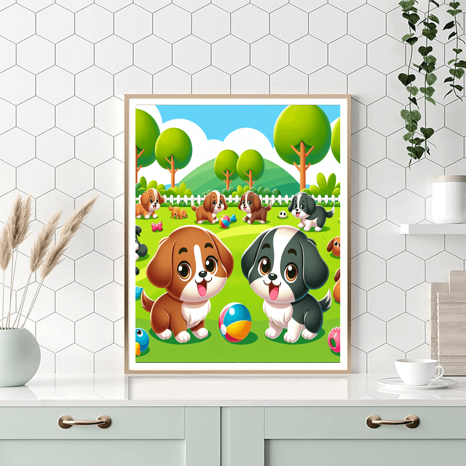 Puppy Playground Numbered Painting Kits