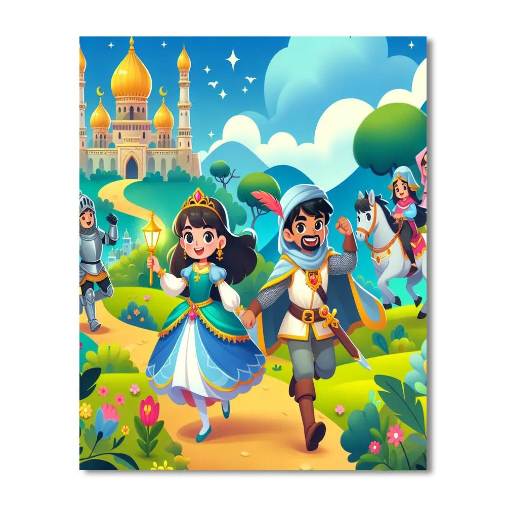 Playful Fairy Tale Adventures Paint By Numbers Kits
