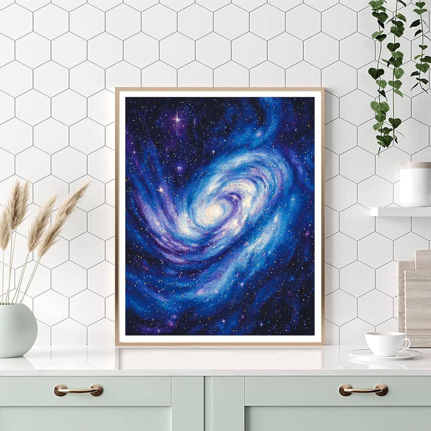 Georges Seurat Inspired Galactic Odyssey Dream  Paint By Numbers