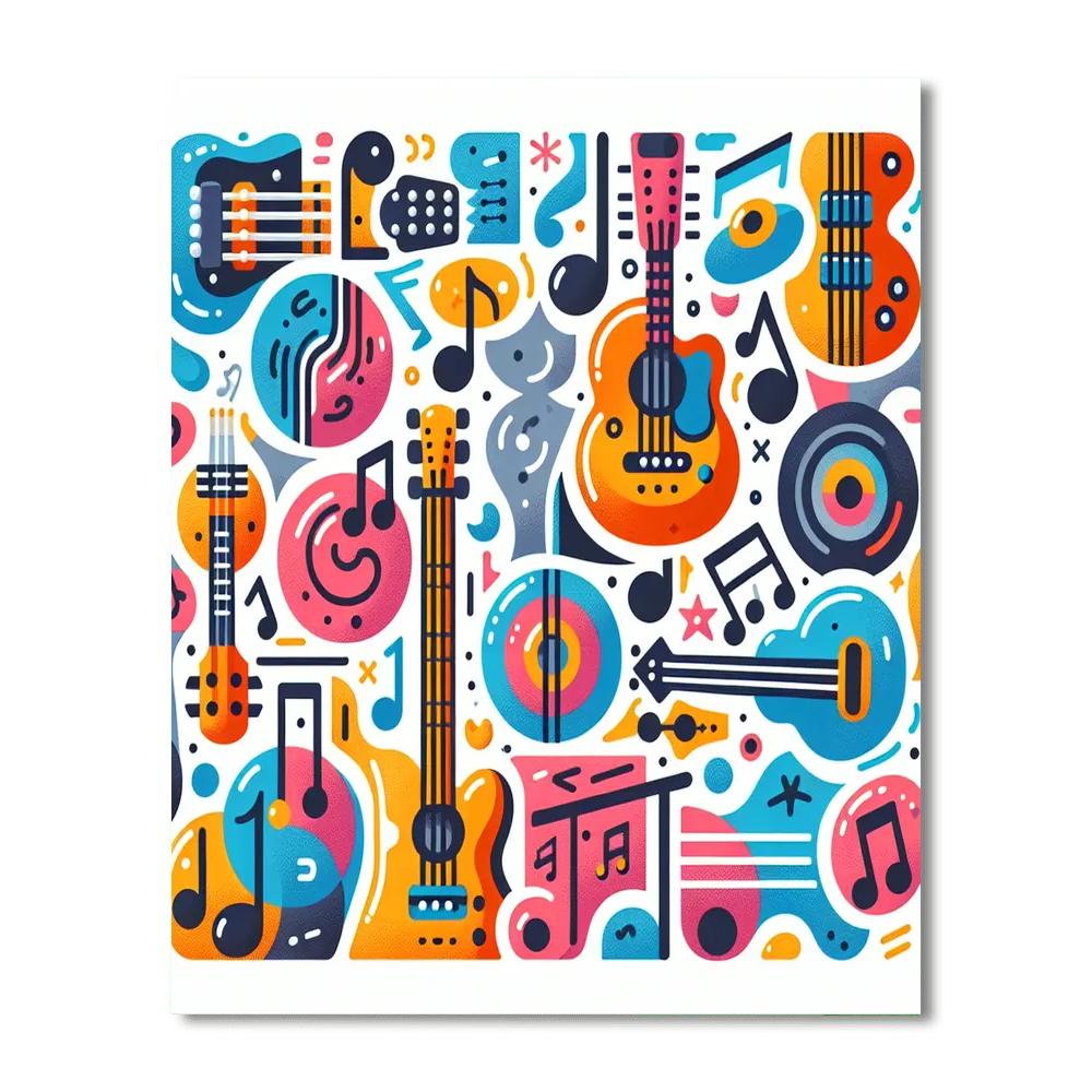 Guitar Heroes Painting Number Kit