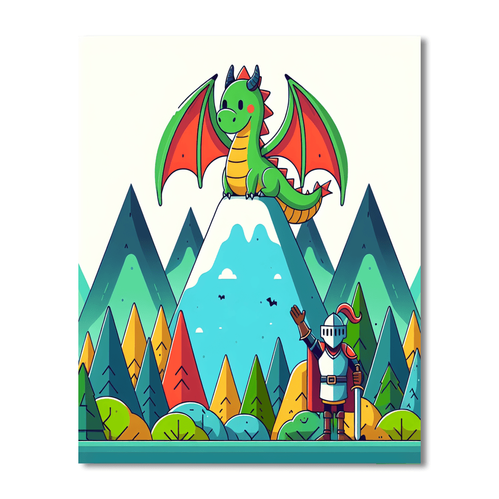 Daring Dragon Quest Number Painting