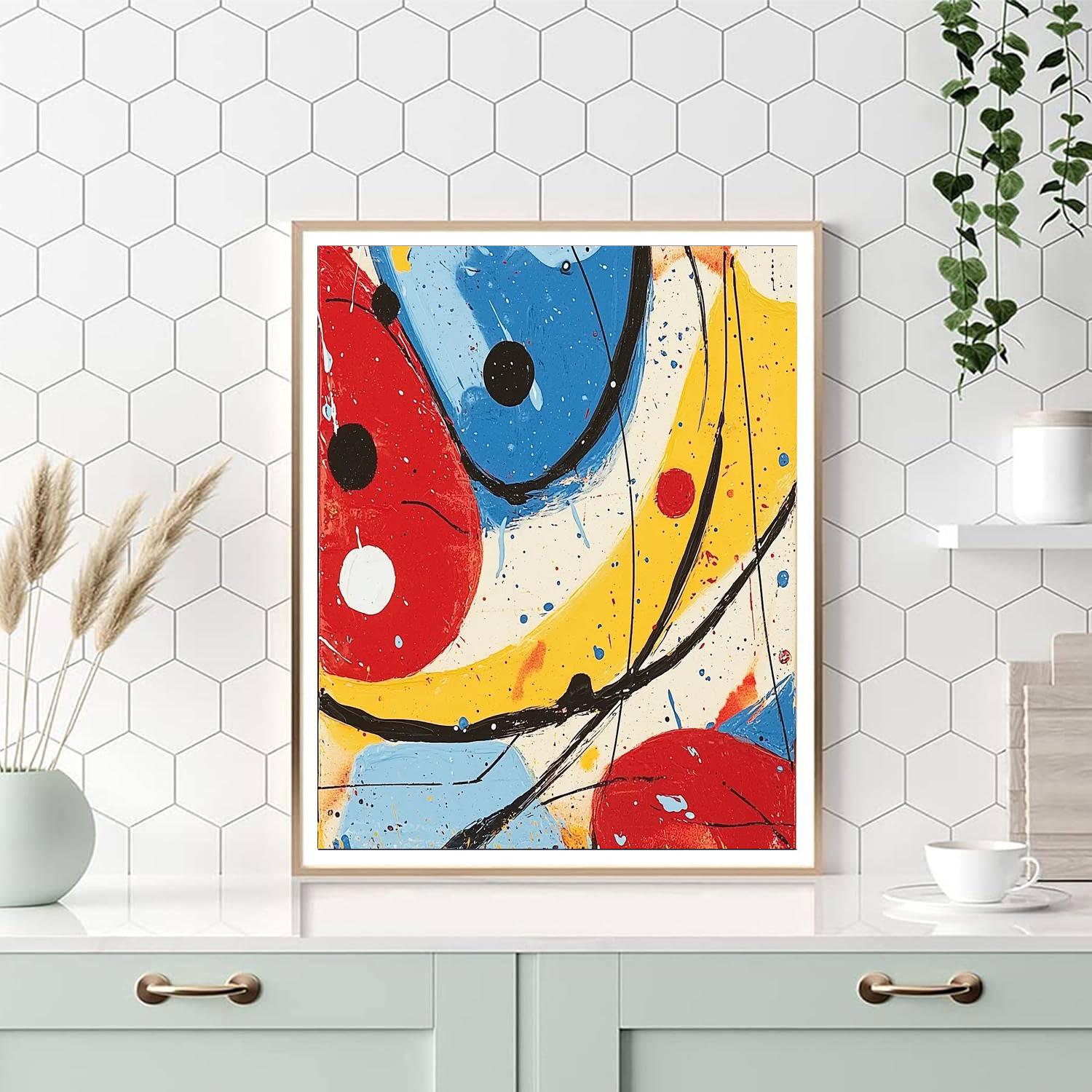 Joan Miró Inspired Surreal Wonderment  Paint By Numbers Art