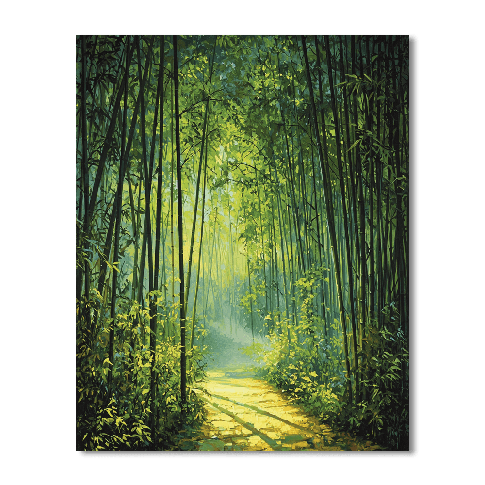Bamboo Grove Of Arashiyama Paint By Numbers Kits