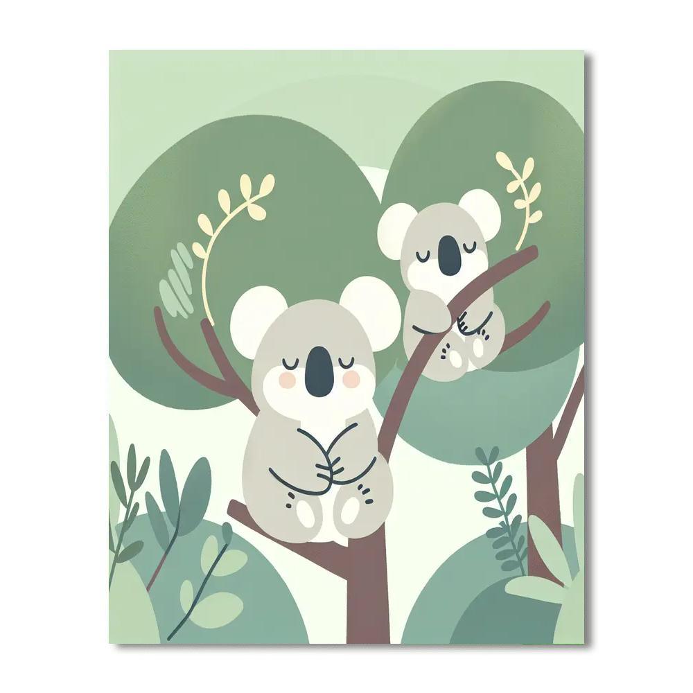 Cuddly Koala Crew Paint By Color