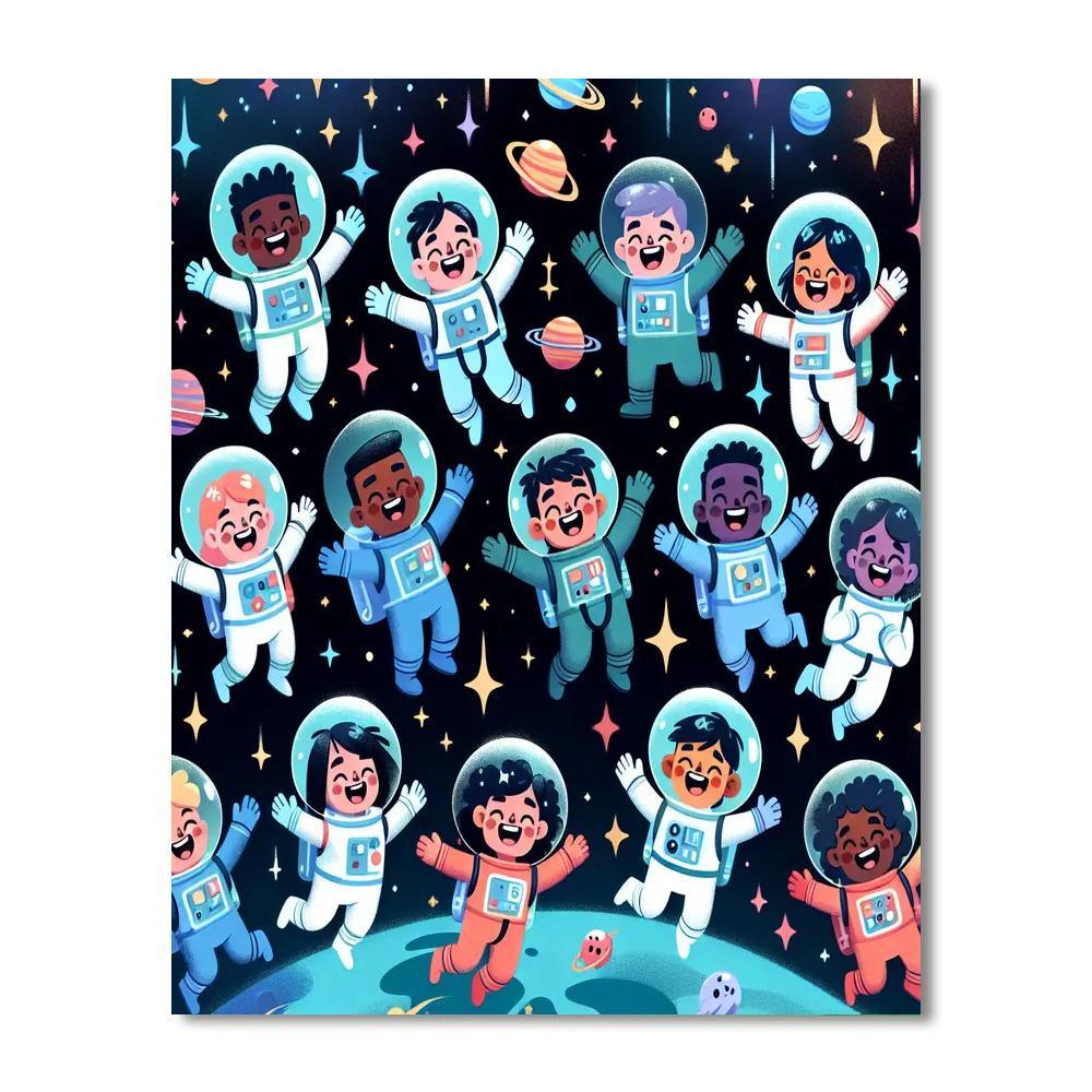 Whimsical Space Quest Paint By Numbers Kits